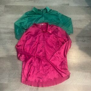 Women’s long sleeve sleep set size large pajama set satin pj